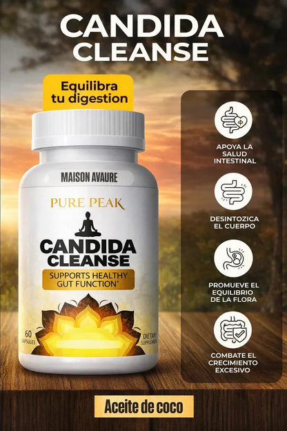 CANDIDA CLEANSE - [Pure Peak] Soporte Intestinal y de Colon 🦠🛡️